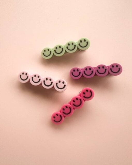 Imruby Hapiness smiley haarklemmen